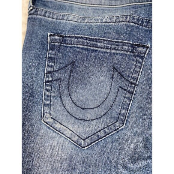 True Religion Devin Loose Straight Jeans Men’s Size 36X26 Medium Wash - Picture 13 of 14